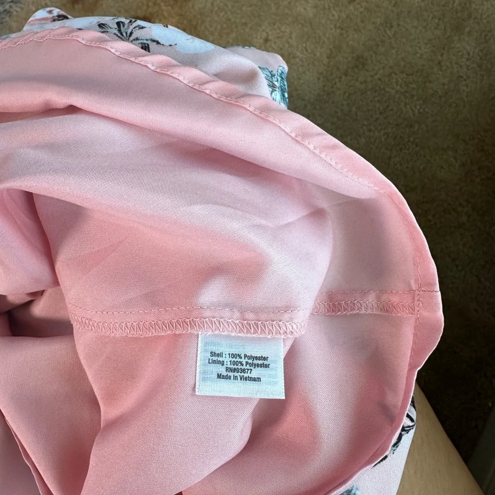 a.n.a Pink Flutter Sleeve Ruffled Blouse - Picture 9 of 11